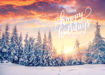 Happy Holidays Snowy Landscape