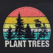 Striped Sunset Plant Trees T-Shirt