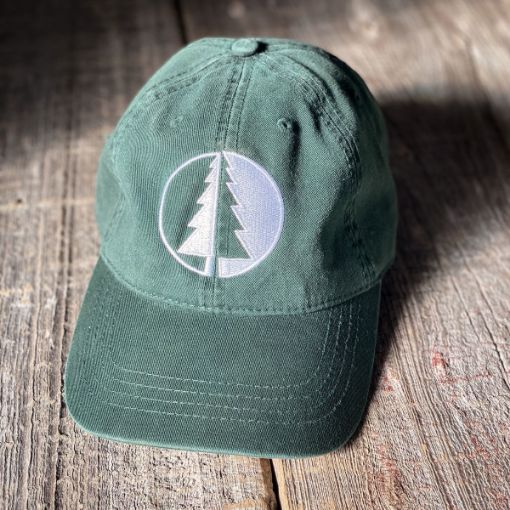 Dark Green Geometric Tree Hat