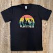 Striped Sunset Plant Trees T-Shirt